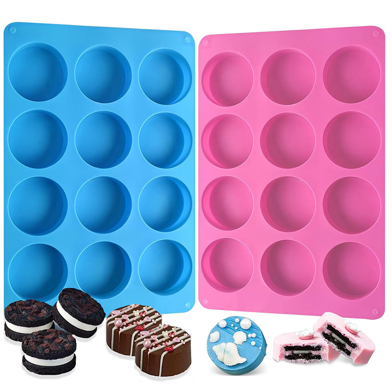 Soap Mold Silicone Loaf - Runde Silikonformen mit 12 Hohlräumen, Zylinderförmige