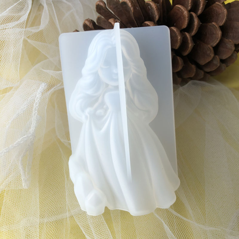 Soap Mold Silicone Loaf - 3D süße Prinzessin Silikon Kerze Form