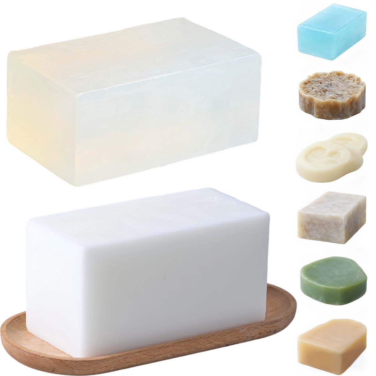 Soap Making Foam - 1000 g klare weiße Seifenbasis, DIY