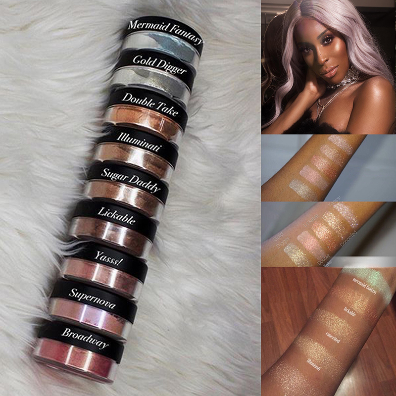 Mica Powder Colorant - Diamant-Glühpulver, glitzernd, schimmernd, loser Puder, Make-up-Highlighter-Puder,