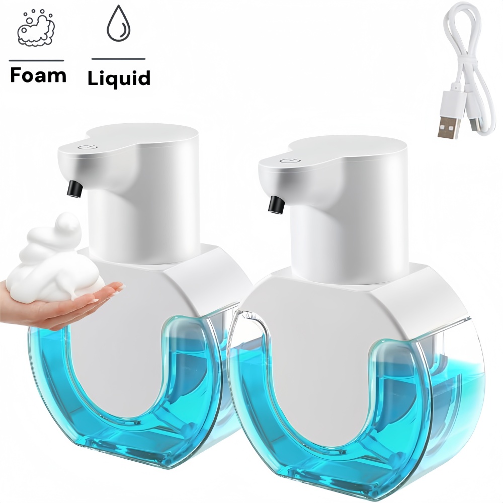 Soap Making Foam - Automatischer Seifenspender, Infrarot-Sensor, Schaum-Händedesinfektionsmittel, USB wiederaufladbar,
