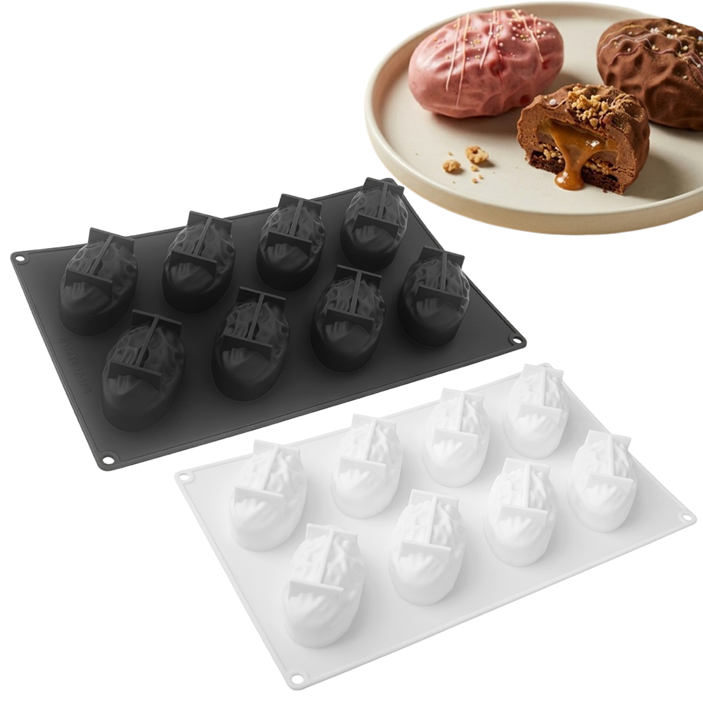 Soap Mold Silicone Loaf - 3- oder 8-fach Silikonform im Dattelpalmen-Design