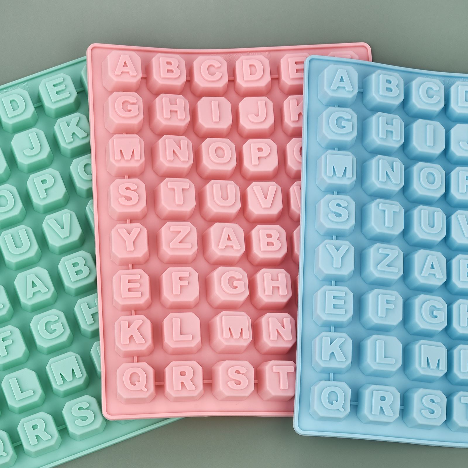 Soap Mold Silicone Loaf - 48-Buchstaben Enghish Alphabet Buchstaben Silikonform Seifenform