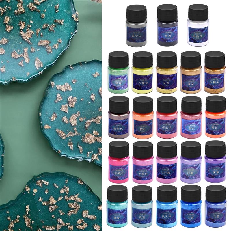 Mica Powder Colorant - 10g/Flasche Perlglanz Pulver Harz Pigment Glimmer