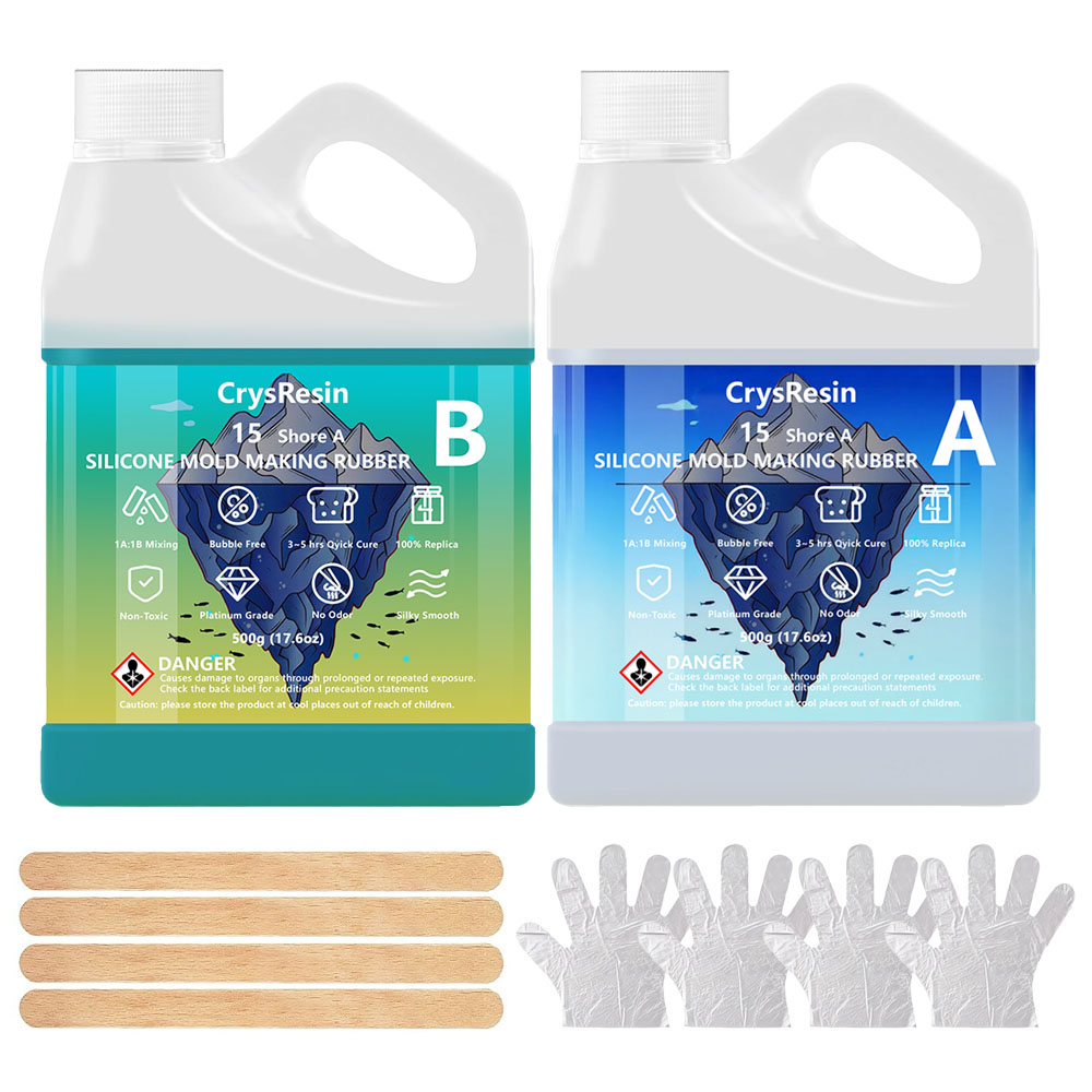 Soap Making Ratios - Grünes Flüssiges Silikon-Gummi-Formenbausatz 1:1 Verhältnis Platin-Härtung