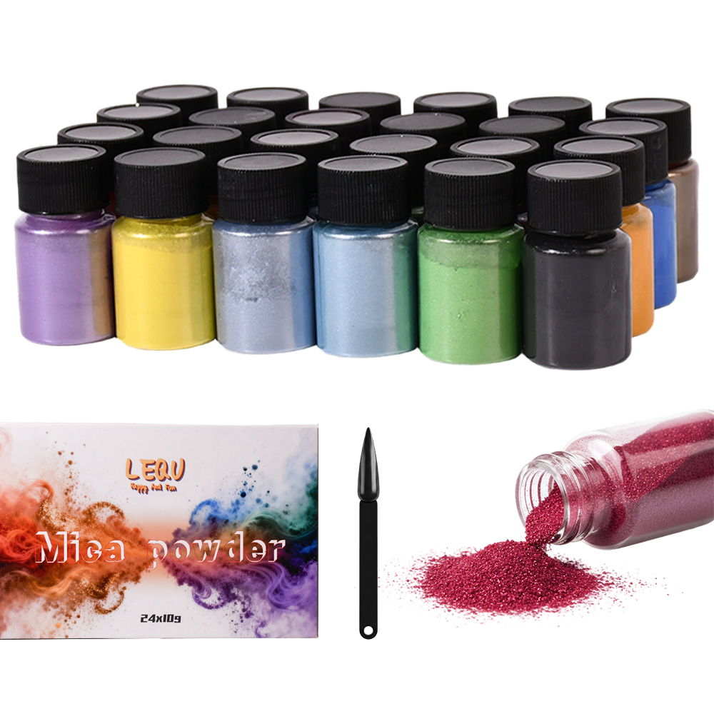 Mica Powder Colorant - 24-Farben-Chamäleon-Mica-Pulver: Ein farbwechselndes Pulver, geeignet für