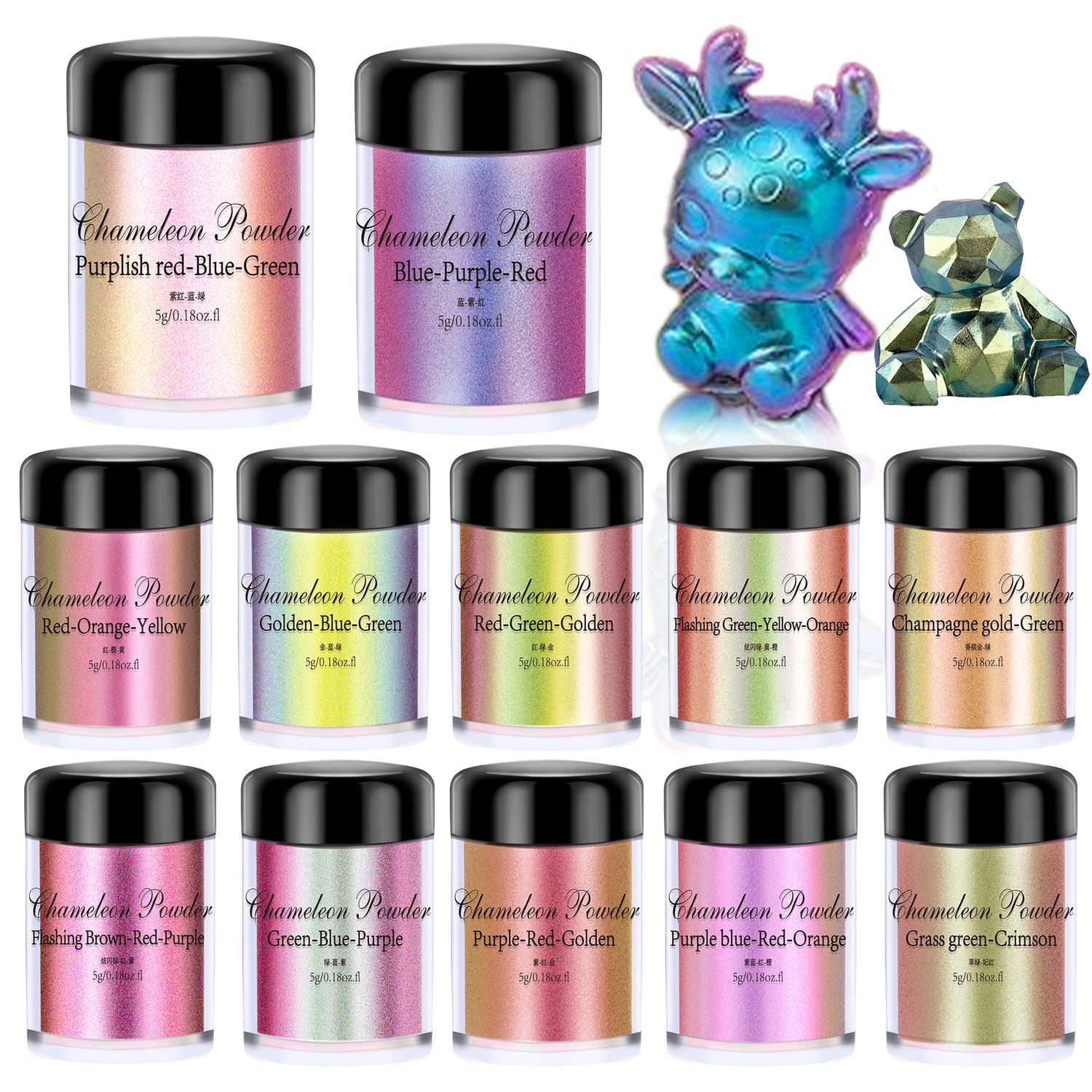 Mica Powder Colorant - 5g Chamäleon Pulver Nagel Färben Glimmer