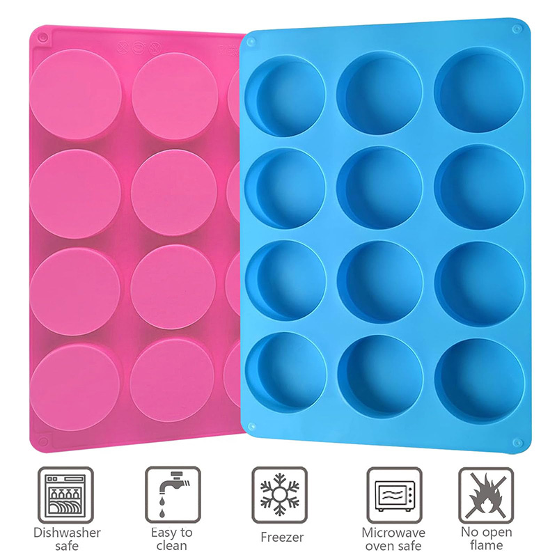 Runde Silikonformen mit 12 Hoh – Soap Mold Silicone Loaf Bewertung und Preis