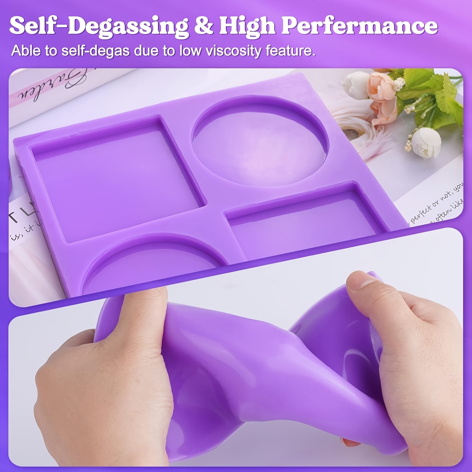 Lila Flüssiges Silikonkautschu – Soap Making Ratios Bewertung und Preis
