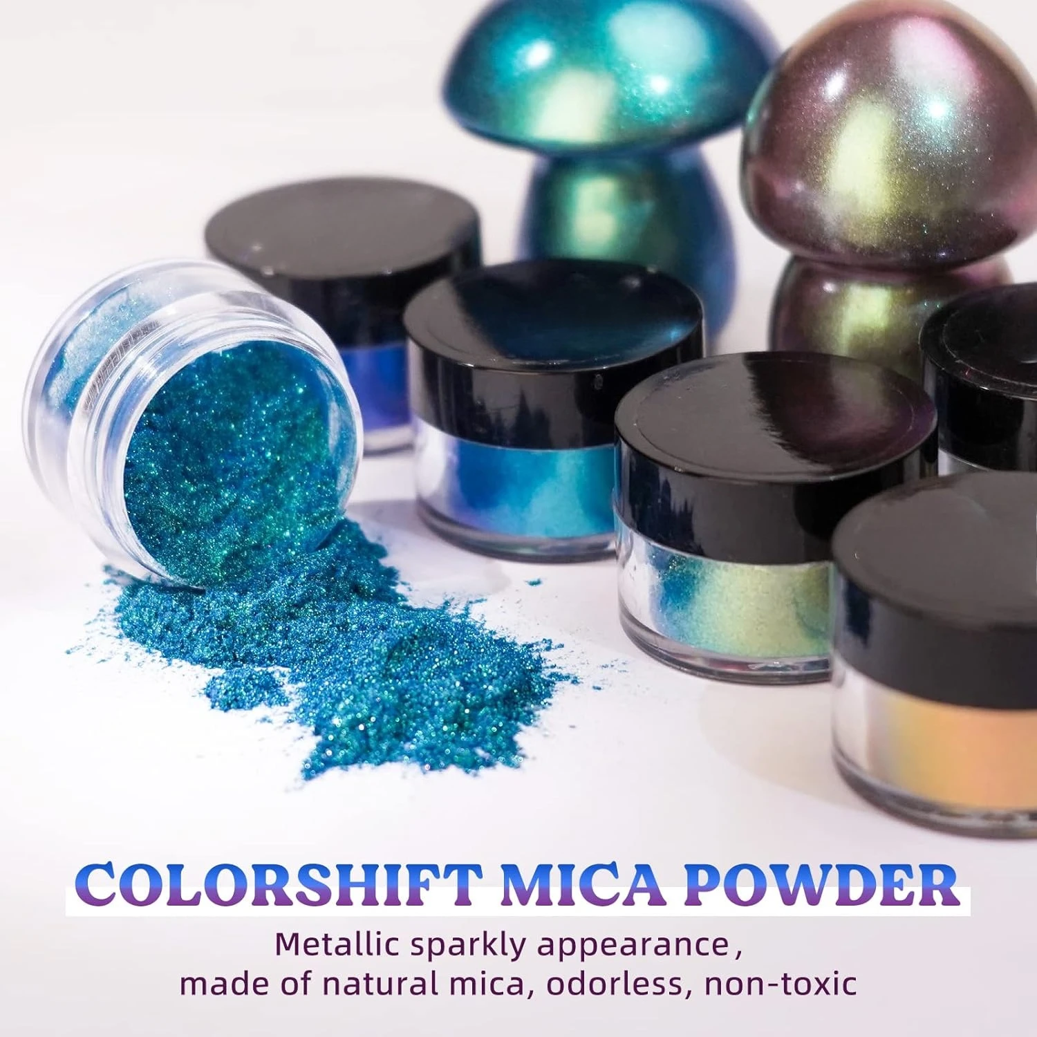 18-Farben-Chamäleon-Mica-Pulve – Mica Powder Colorant Bewertung und Preis