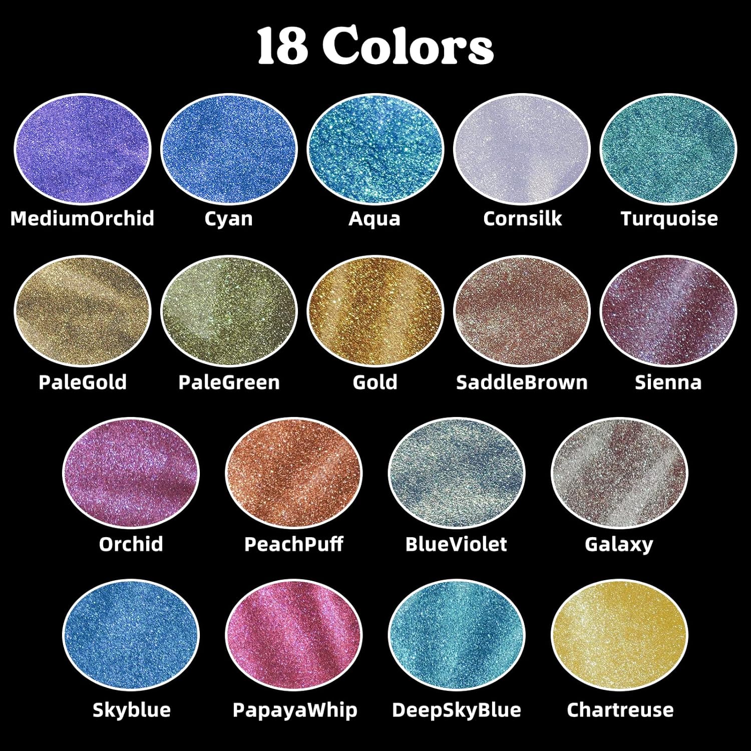 18-Farben-Chamäleon-Mica-Pulve – Mica Powder Colorant Bewertung und Preis