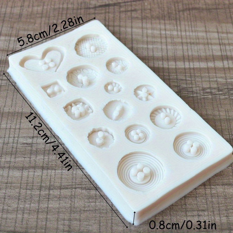 Knopfförmige Silikonform für S – Soap Making Utensils Bewertung und Preis