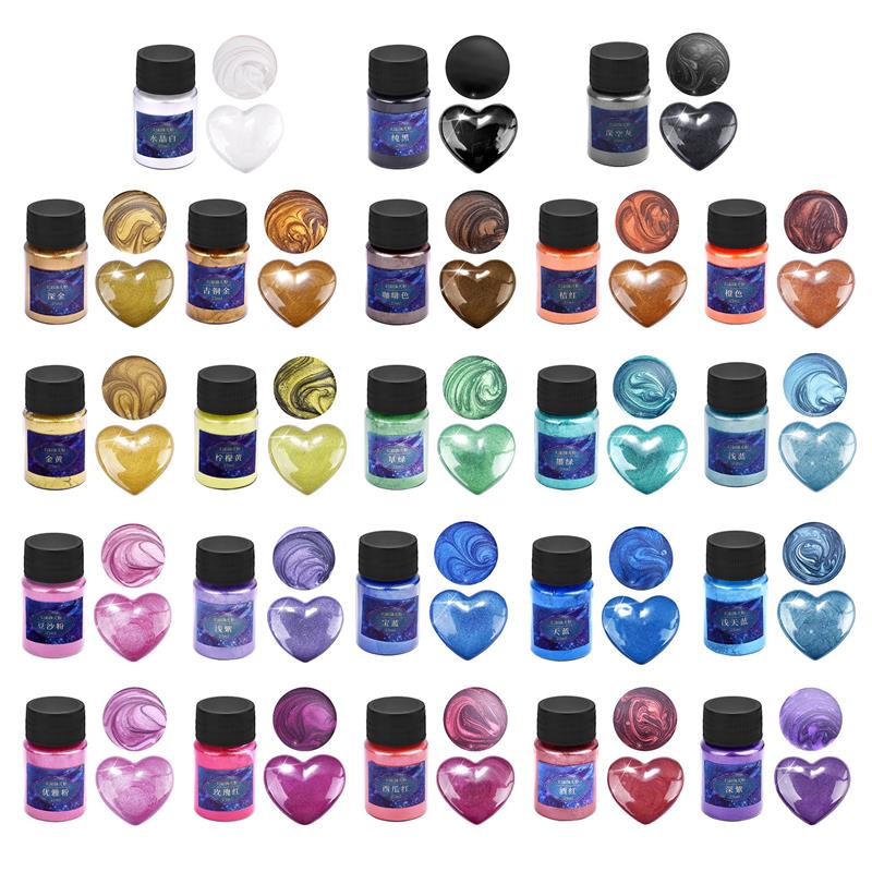 24 farben Epoxy Harz Farbstoff – Mica Powder Colorant Bewertung und Preis