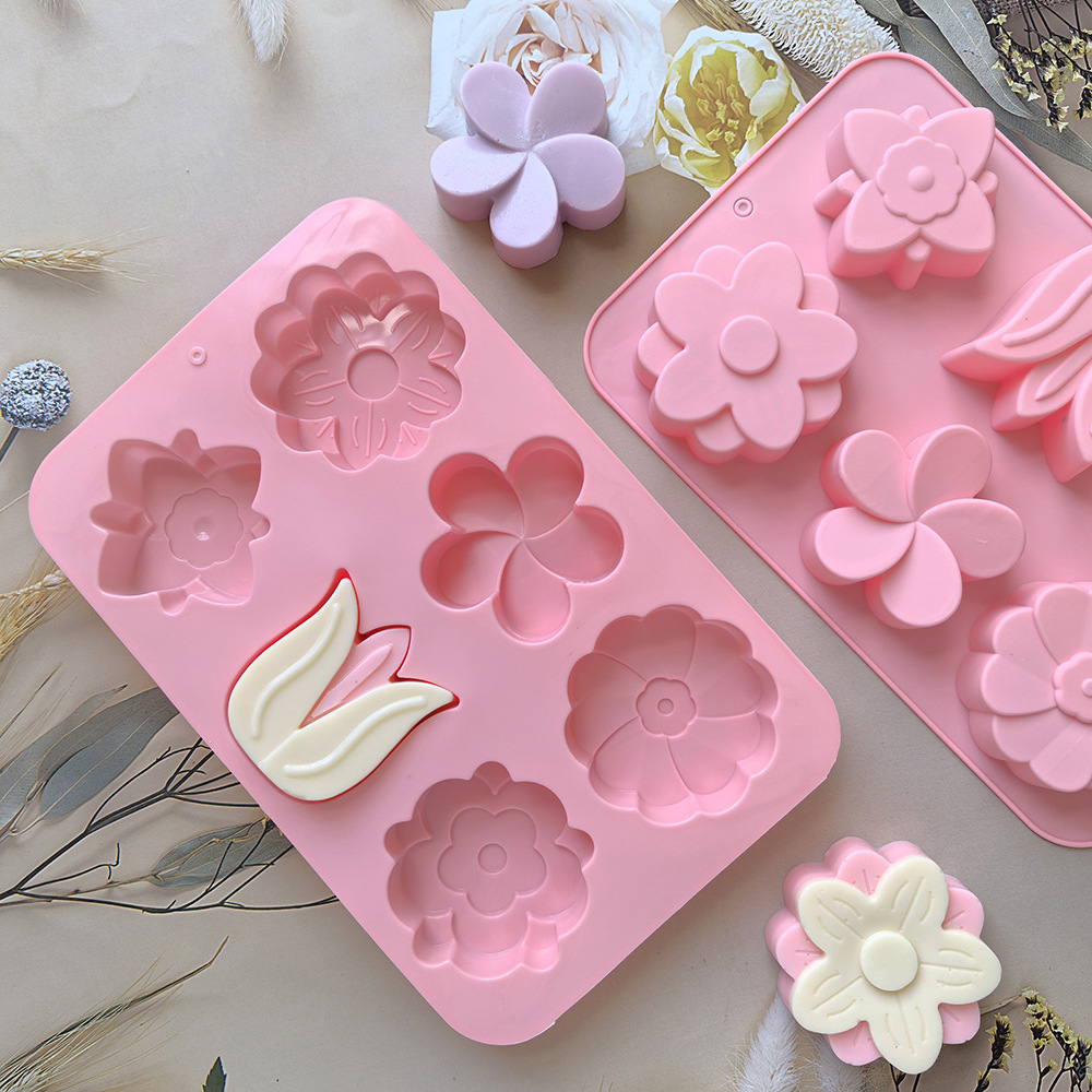 Verschiedene Blumen-Silikonfor – Soap Mold Silicone Loaf Bewertung und Preis