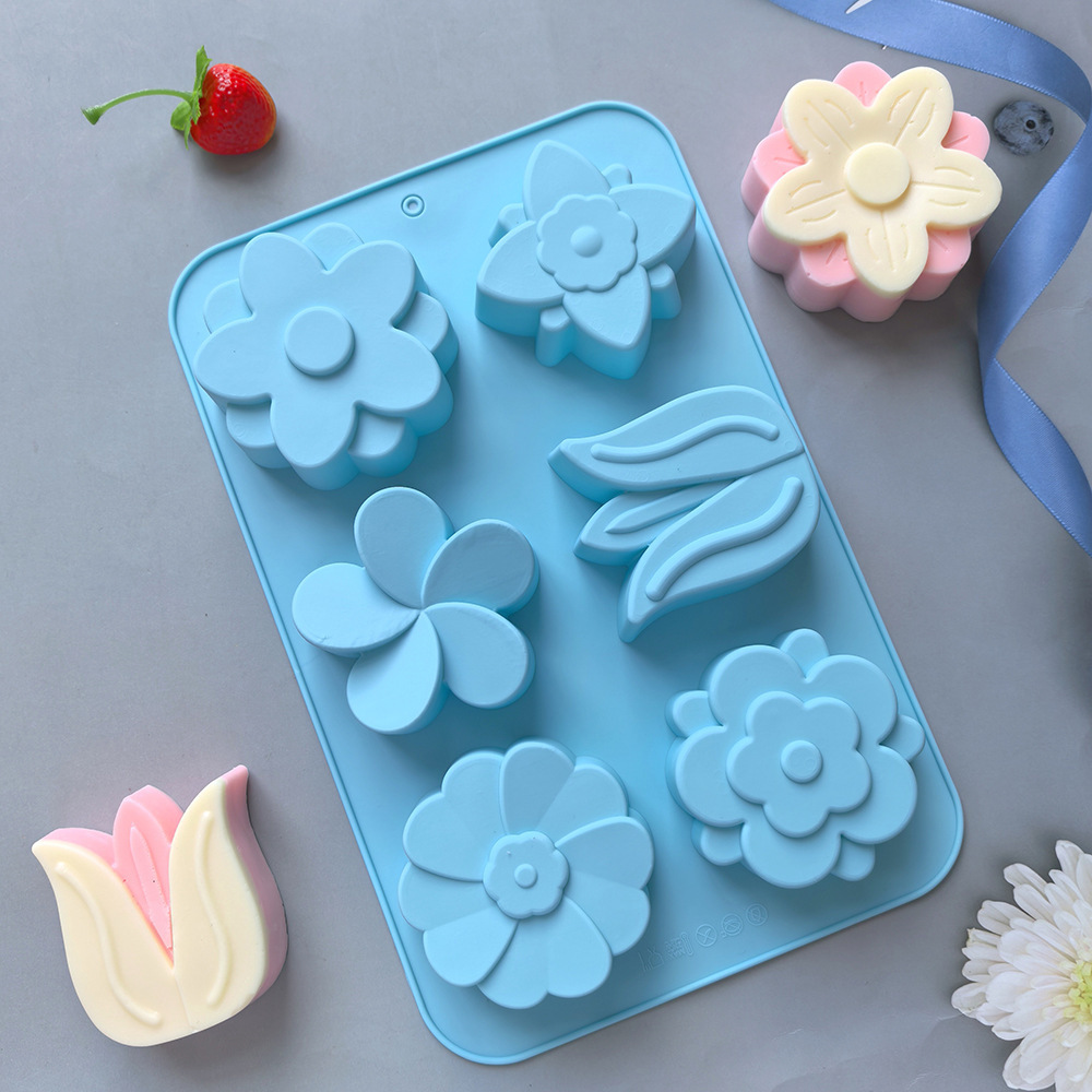 Verschiedene Blumen-Silikonfor – Soap Mold Silicone Loaf Bewertung und Preis