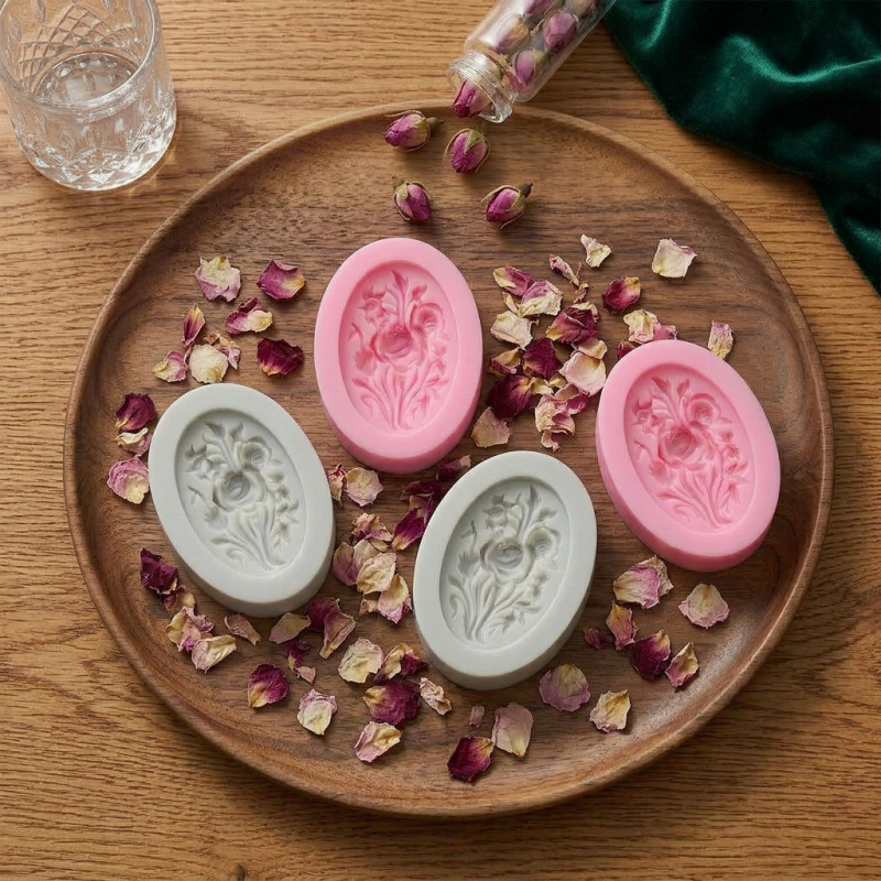 4 Silikonformen in Blumenform, – Soap Making Ins Bewertung und Preis