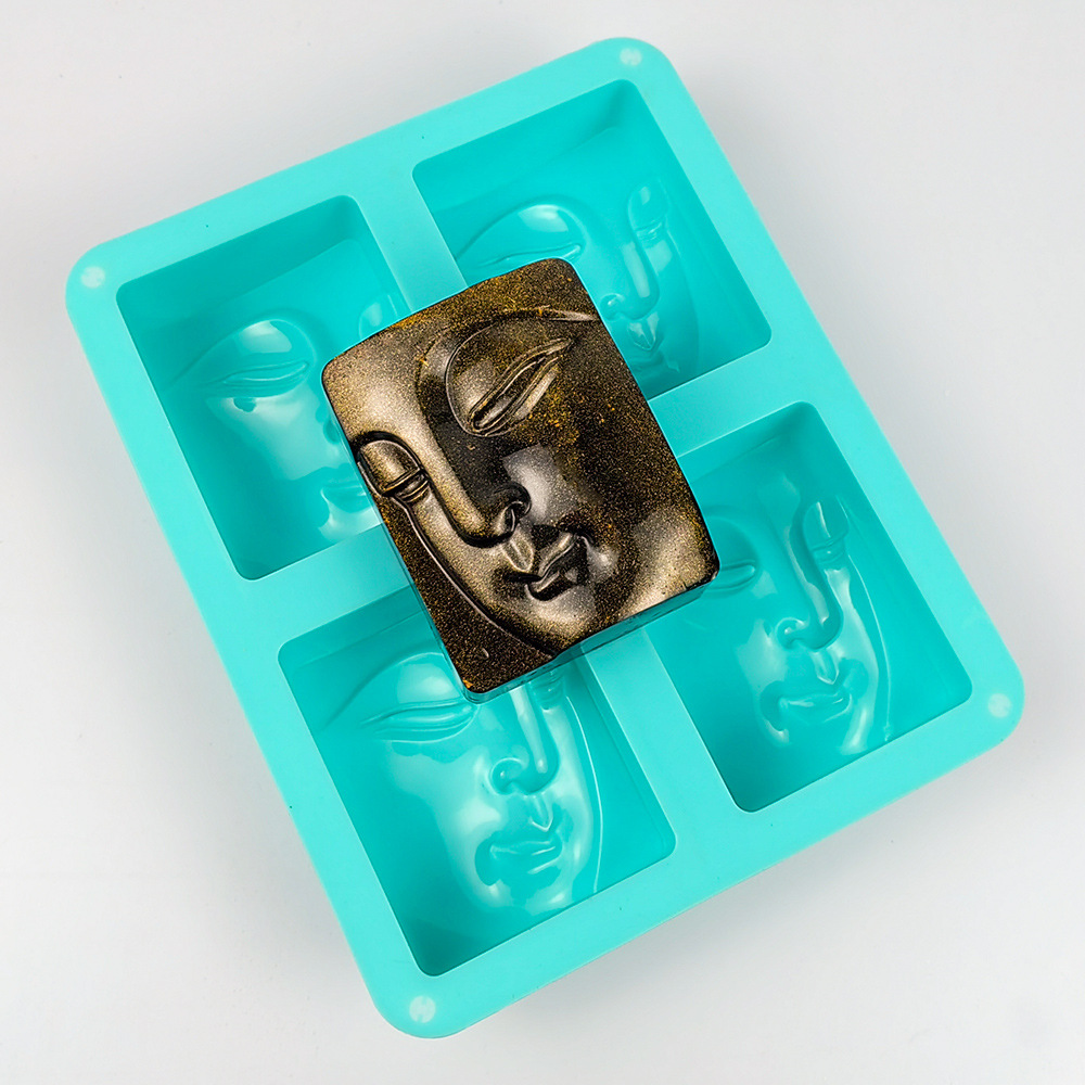 4 Löcher religiöses Porträt Se – Soap Mold Silicone Loaf Bewertung und Preis